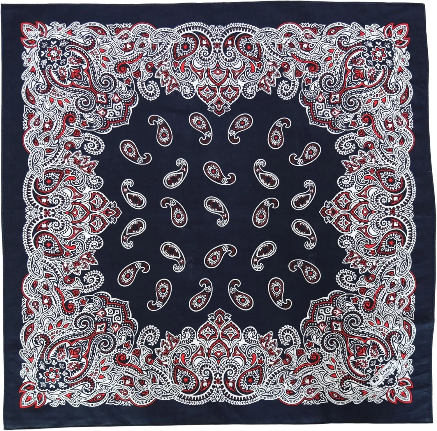100% Cotton Bandanas, Hair wrapper, Headband, Hair scarf, Neckerchief, 23.6X23.6
