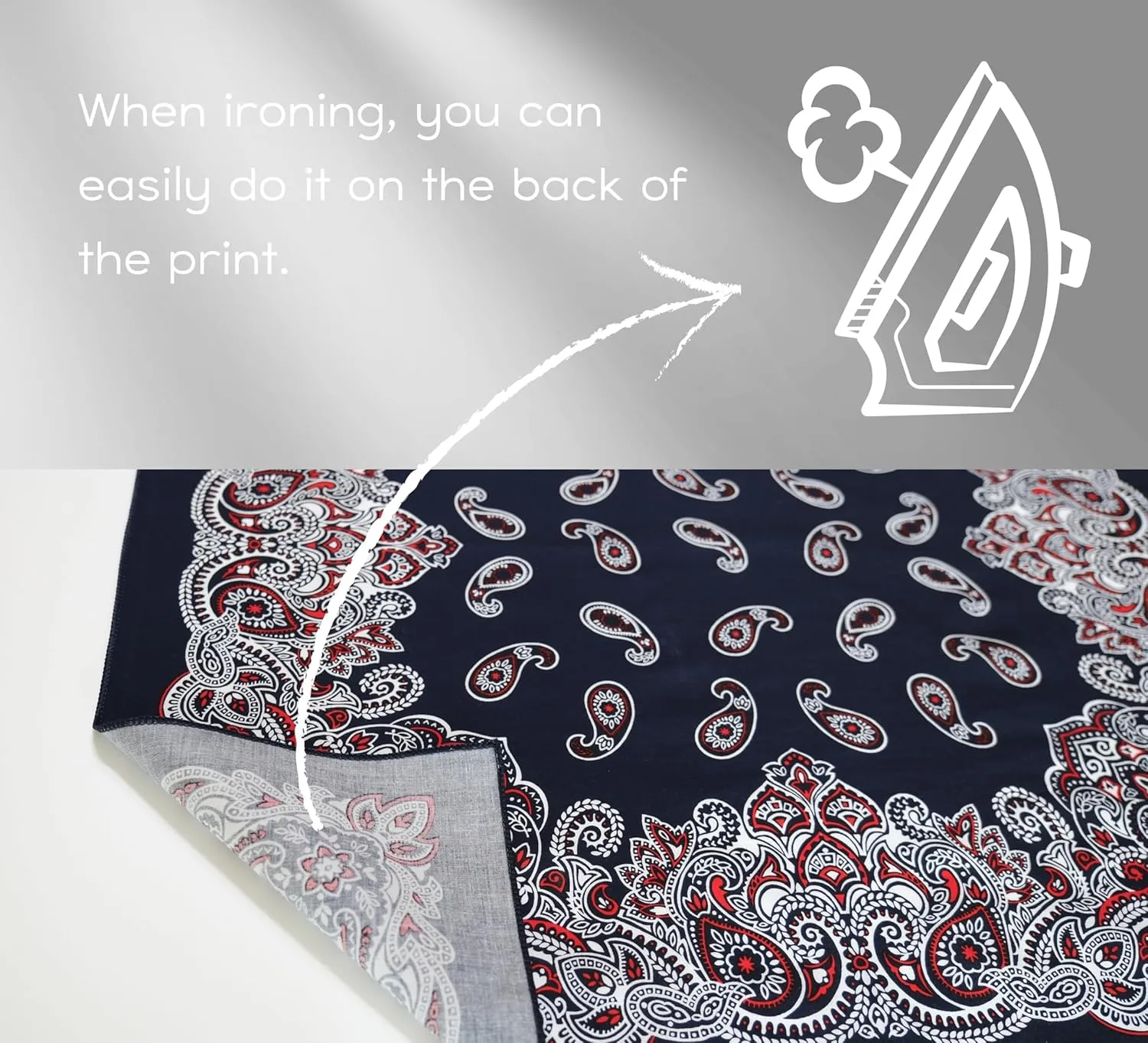 100% Cotton Bandanas, Hair wrapper, Headband, Hair scarf, Neckerchief, 23.6X23.6