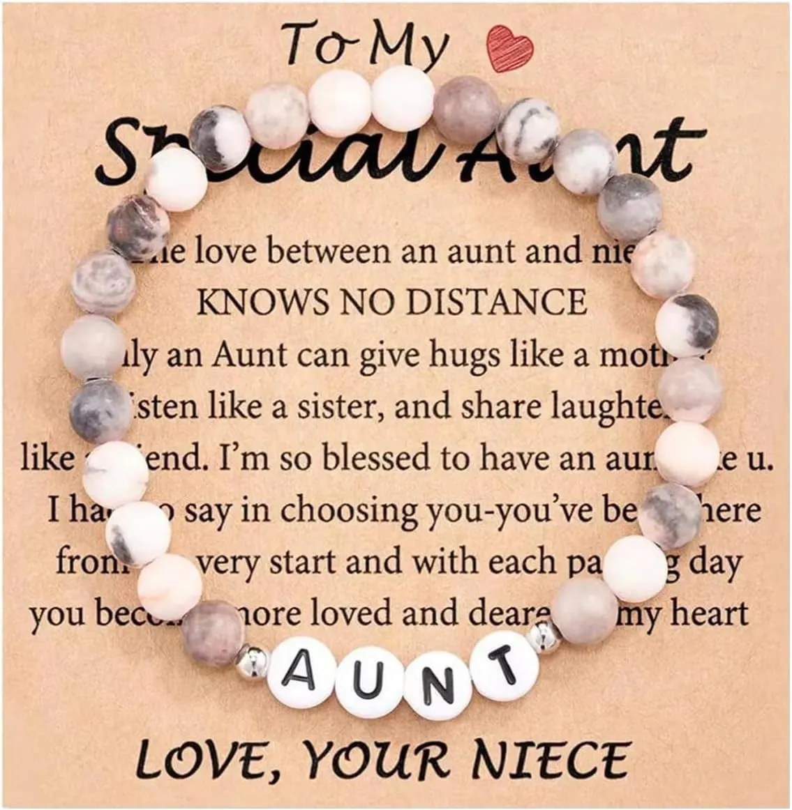 72ore To My Mother/Grandma/Aunt Bracelet Mother Daughter Bracelets Mom Bracelet Mothers Day Gifts from Daughter Natural Stone Bracelet Beaded Bracelet Mother's Day Gifts