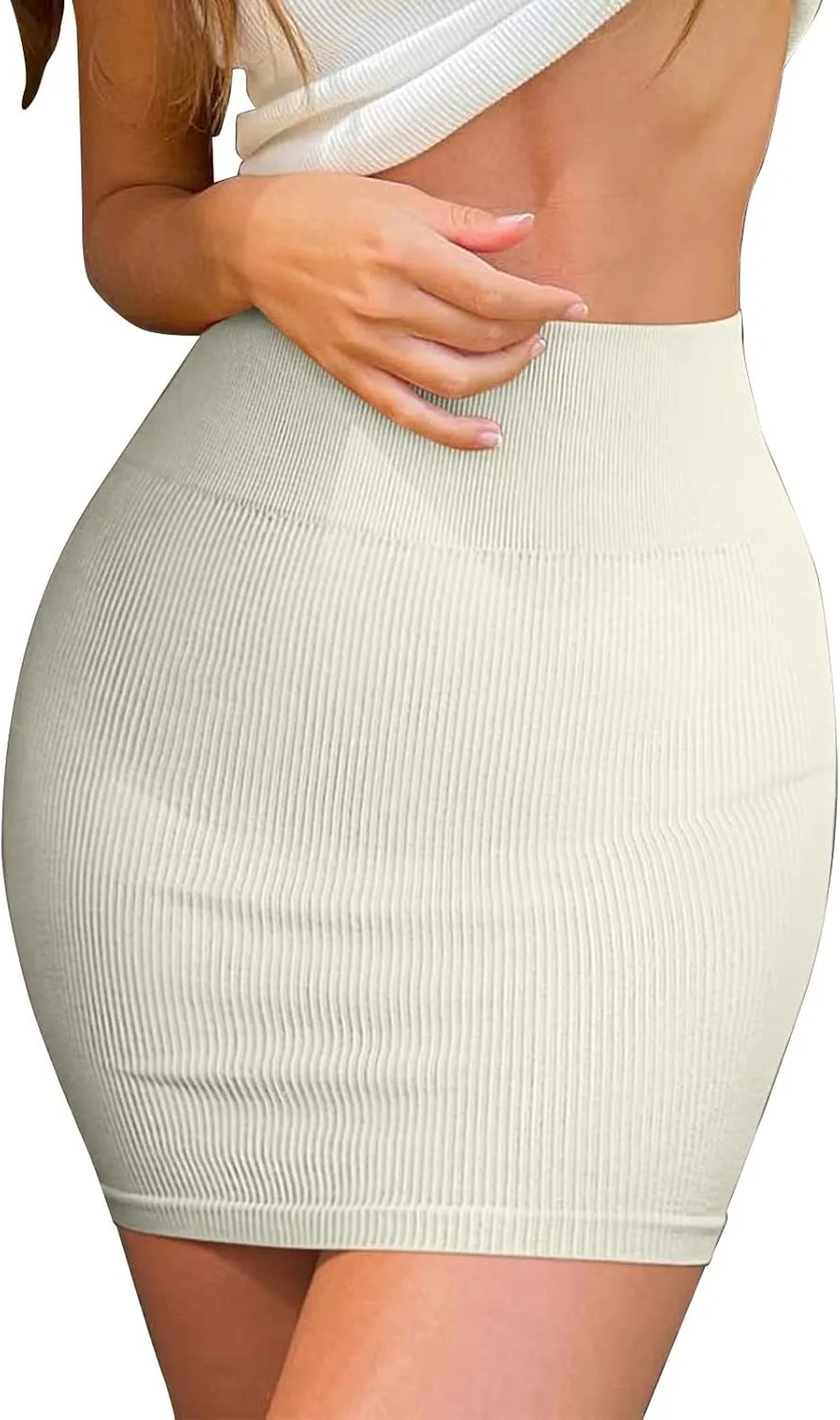 80s Skirt Https://..com/Womens Versatile Stretchy Armygreen/dp/B0C6DFD9DY?ref_=_STO_dp&th=1&psc=1 Summer Skirt
