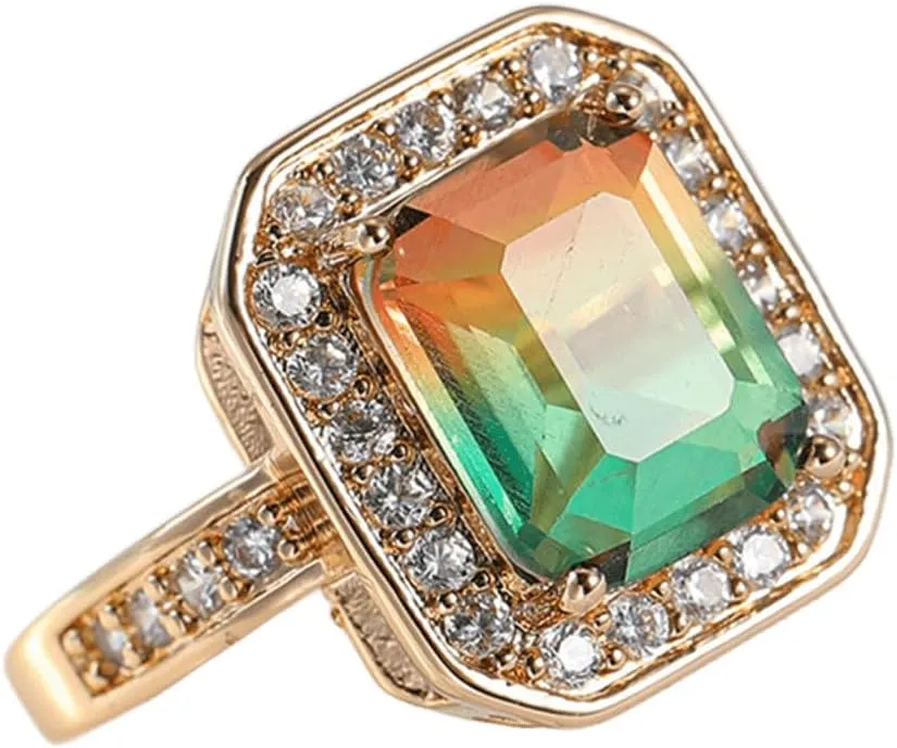 925 Sterling Silver Plated Emerald Cut Purple Cubic Zirconia Wedding Band Rings Knuckle Statement Cocktail Jewelry for Women