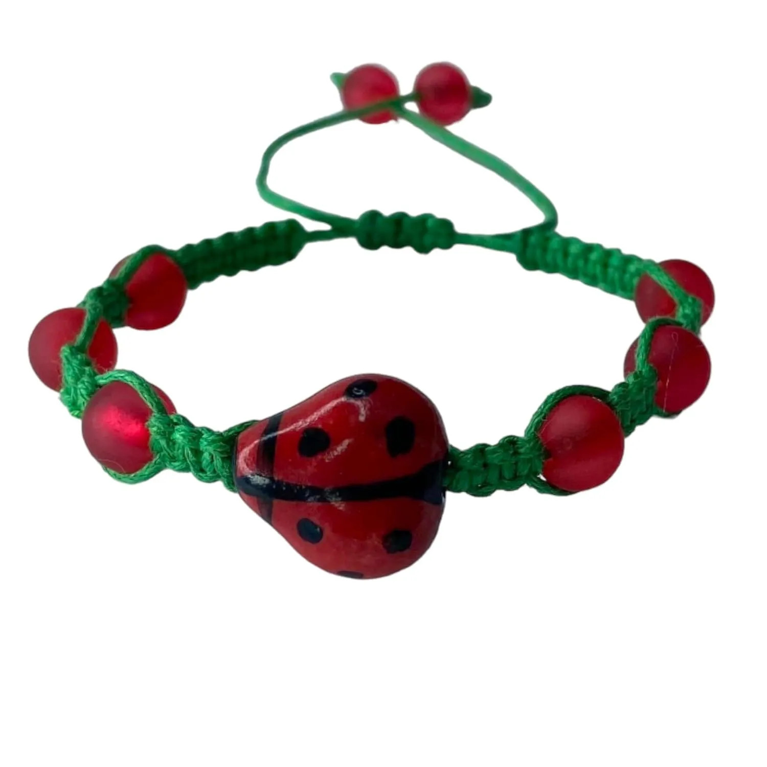 Adjustable Macram Charm Beaded Friendship Bracelet for Teen Girls or Women Handmade Gifts Boho Beads