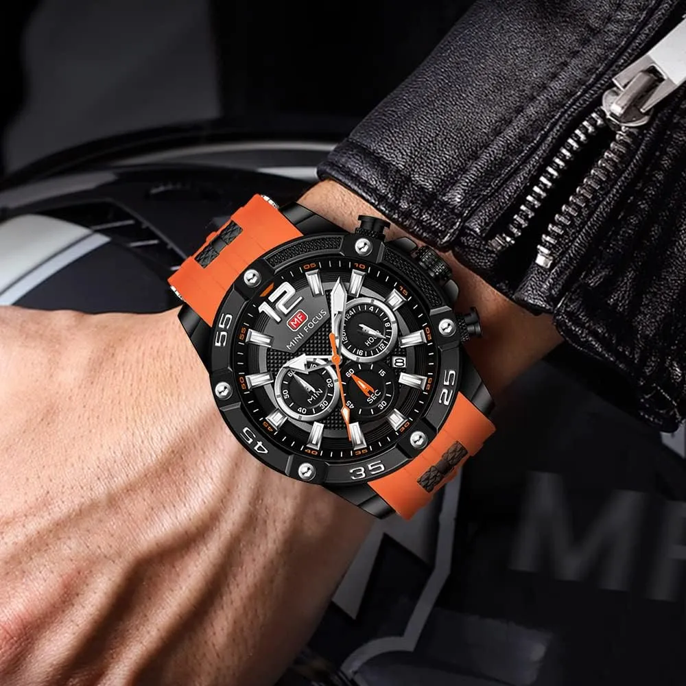 AIMES Watch for Men Sport Military Waterproof Chronograph Mens Watches Analog Quartz Big Face Classic Stylish Fashion Casual Designer Business Work Wrist Watch Elegant Gift for Men