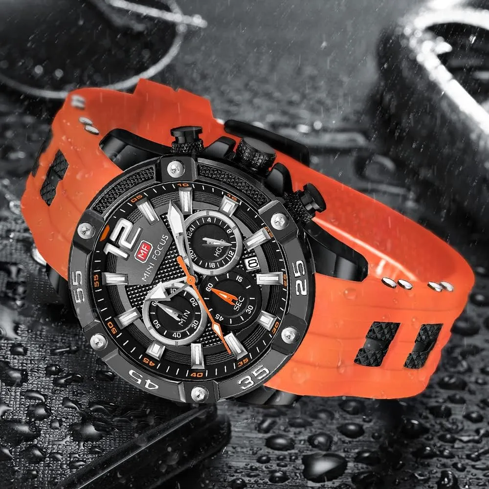 AIMES Watch for Men Sport Military Waterproof Chronograph Mens Watches Analog Quartz Big Face Classic Stylish Fashion Casual Designer Business Work Wrist Watch Elegant Gift for Men