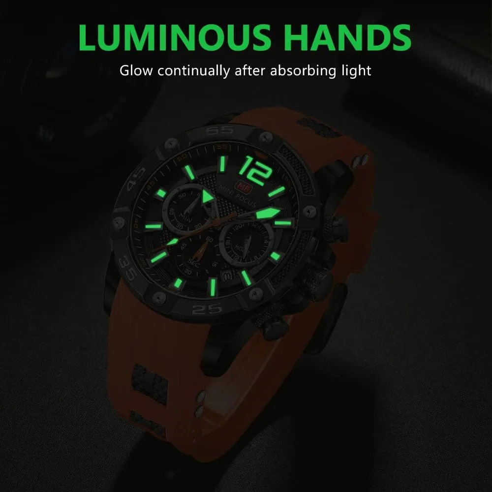 AIMES Watch for Men Sport Military Waterproof Chronograph Mens Watches Analog Quartz Big Face Classic Stylish Fashion Casual Designer Business Work Wrist Watch Elegant Gift for Men