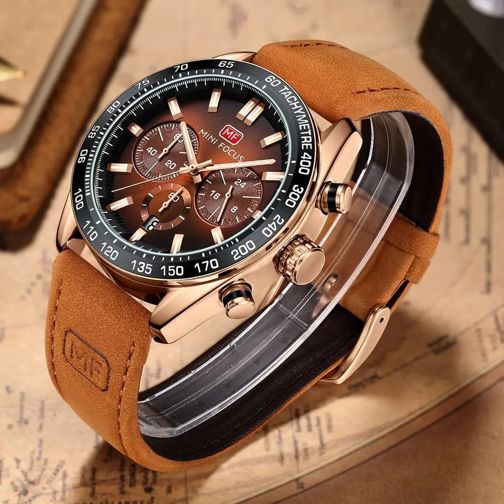 AIMES Watch for Men Sport Military Waterproof Chronograph Mens Watches Analog Quartz Big Face Classic Stylish Fashion Casual Designer Business Work Wrist Watch Elegant Gift for Men