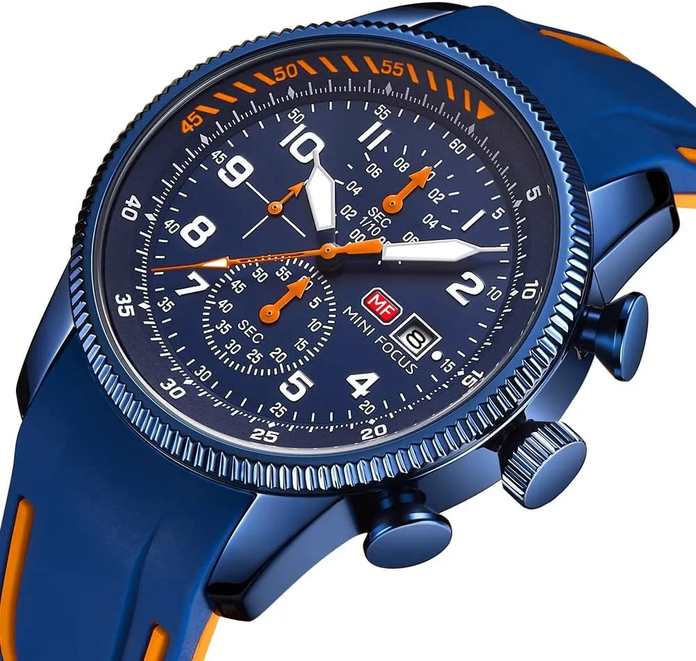 AIMES Watch for Men Sport Military Waterproof Chronograph Mens Watches Analog Quartz Big Face Classic Stylish Fashion Casual Designer Business Work Wrist Watch Elegant Gift for Men