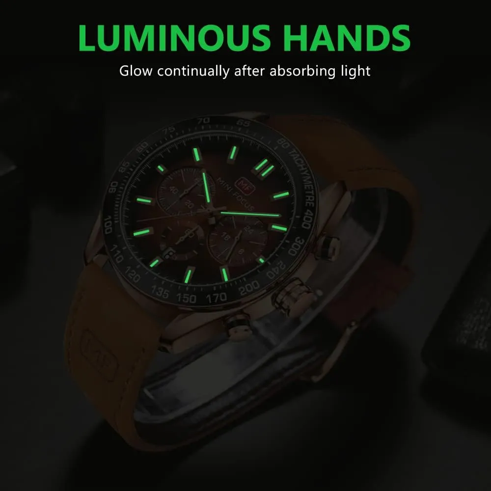 AIMES Watch for Men Sport Military Waterproof Chronograph Mens Watches Analog Quartz Big Face Classic Stylish Fashion Casual Designer Business Work Wrist Watch Elegant Gift for Men