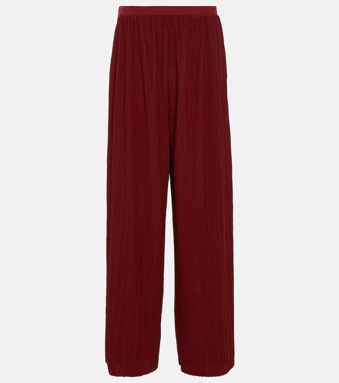 Alfonsa wide-leg trousers in MAX MARA jersey, red