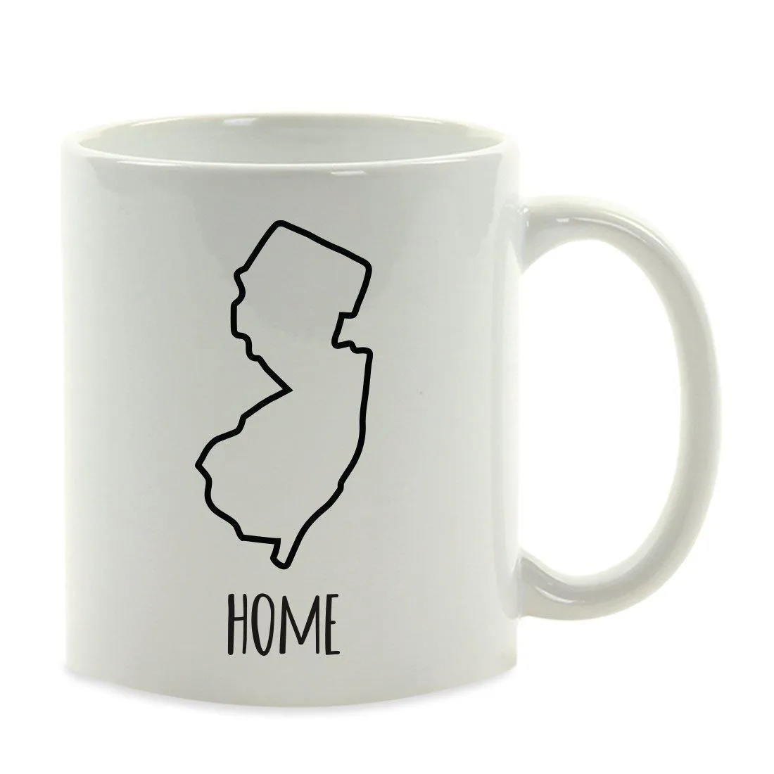 Andaz Press 11oz US State Shape Home Layout Coffee Mug