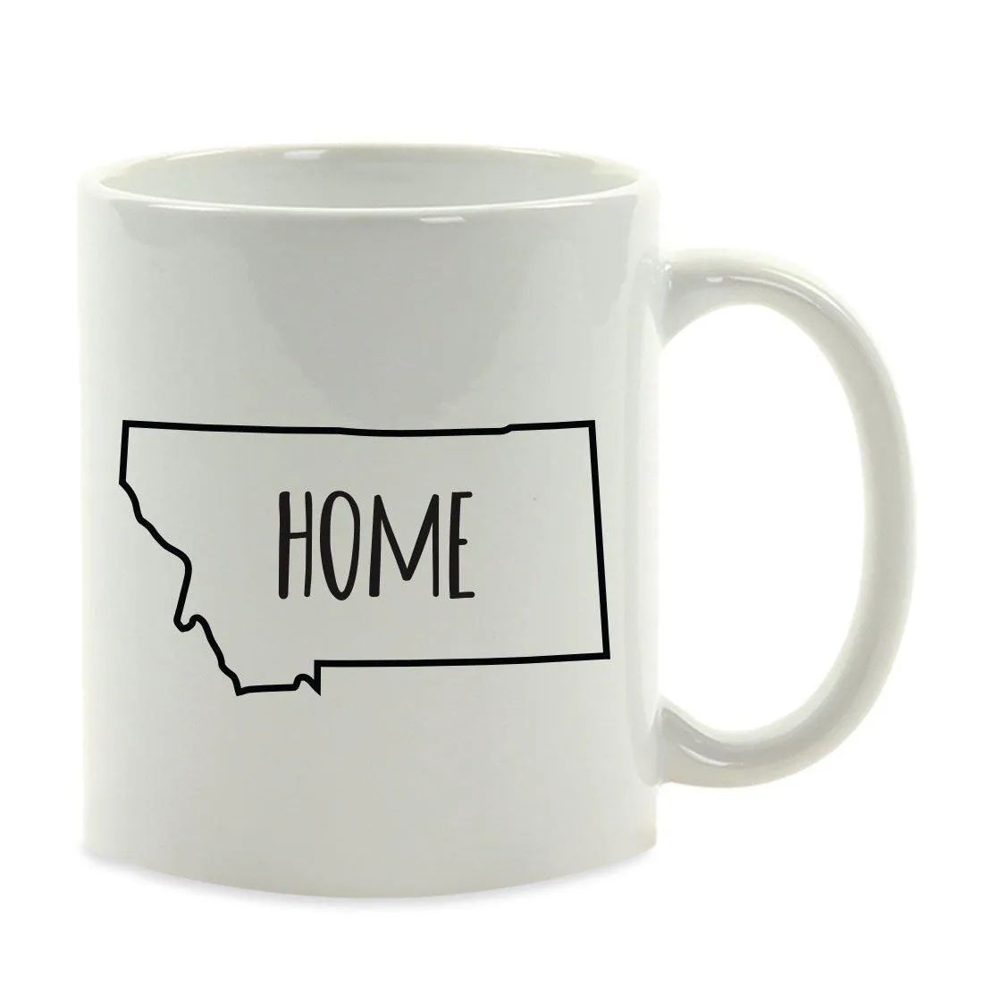 Andaz Press 11oz US State Shape Home Layout Coffee Mug
