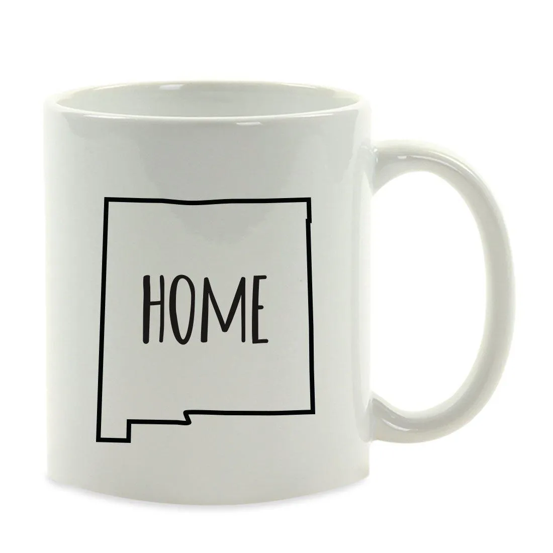 Andaz Press 11oz US State Shape Home Layout Coffee Mug