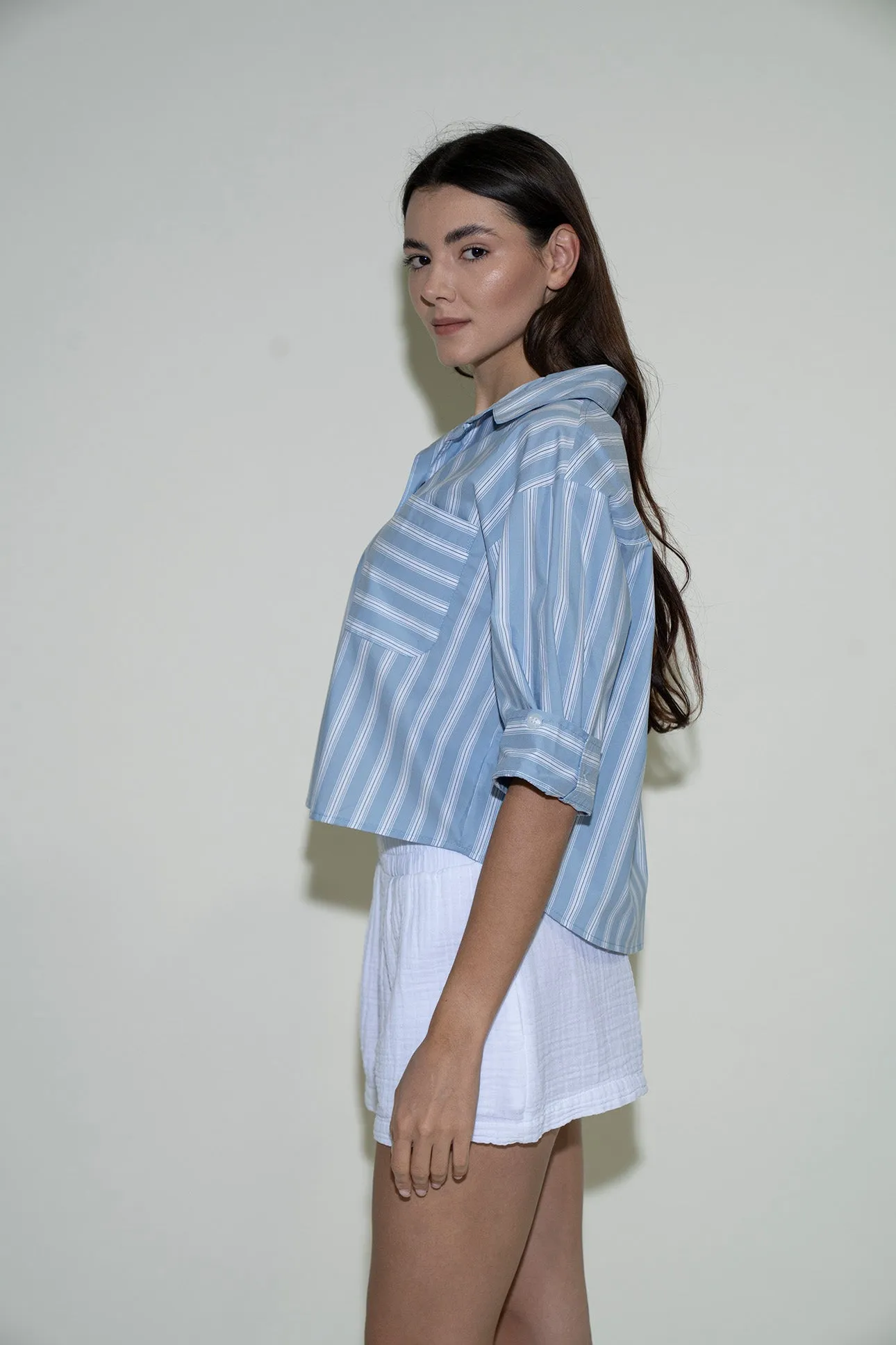 Aura Top - Bluey Stripe