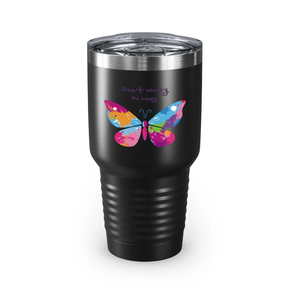 Be Happy- Tumbler, 30oz