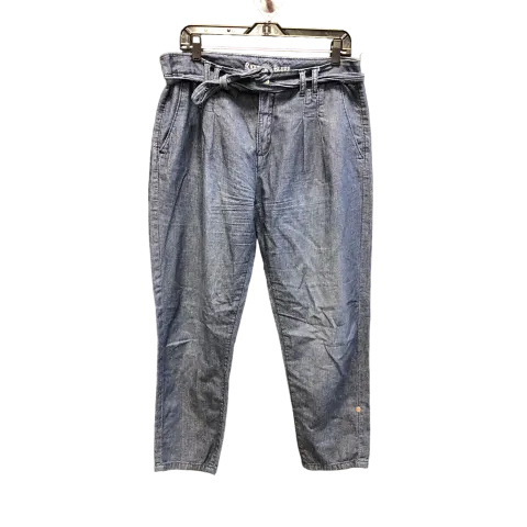 Blue Denim Pants Cropped Rhyth in blues, Size 10