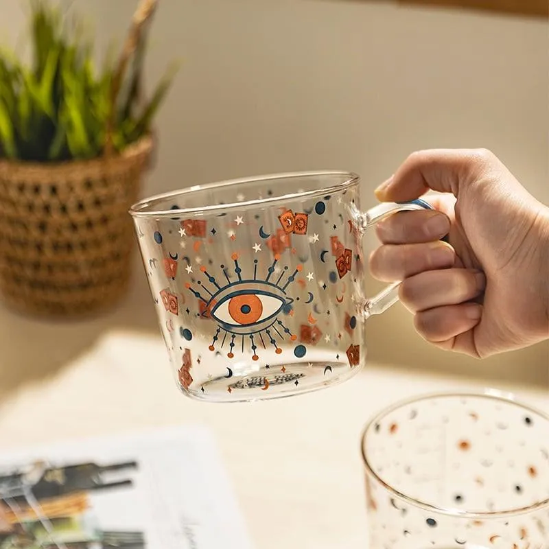 Boho Style Glass Tea Cup