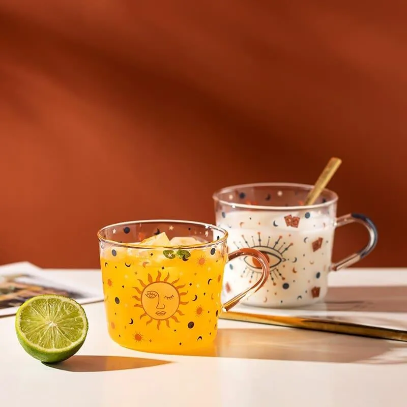 Boho Style Glass Tea Cup
