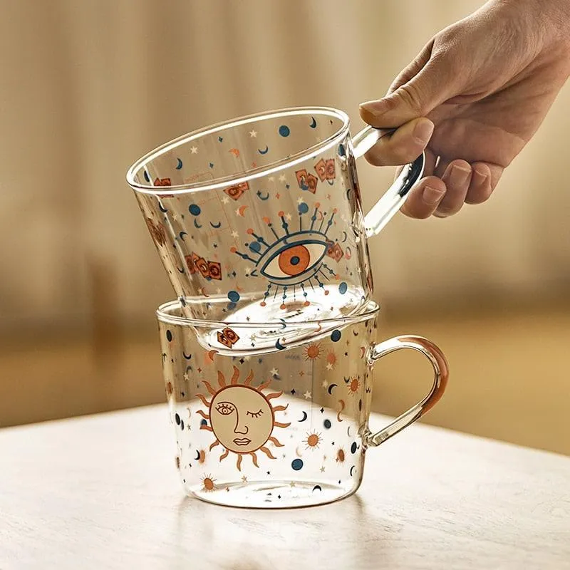 Boho Style Glass Tea Cup