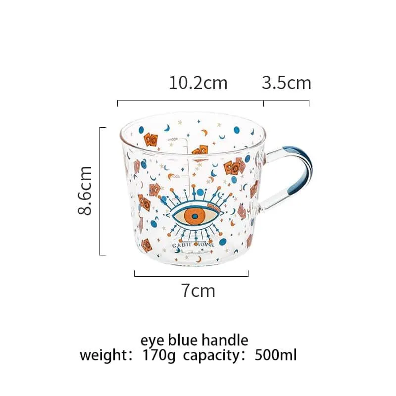 Boho Style Glass Tea Cup