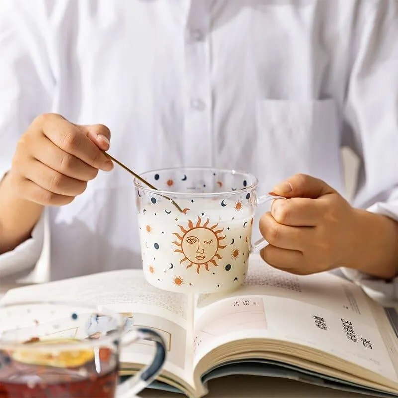 Boho Style Glass Tea Cup