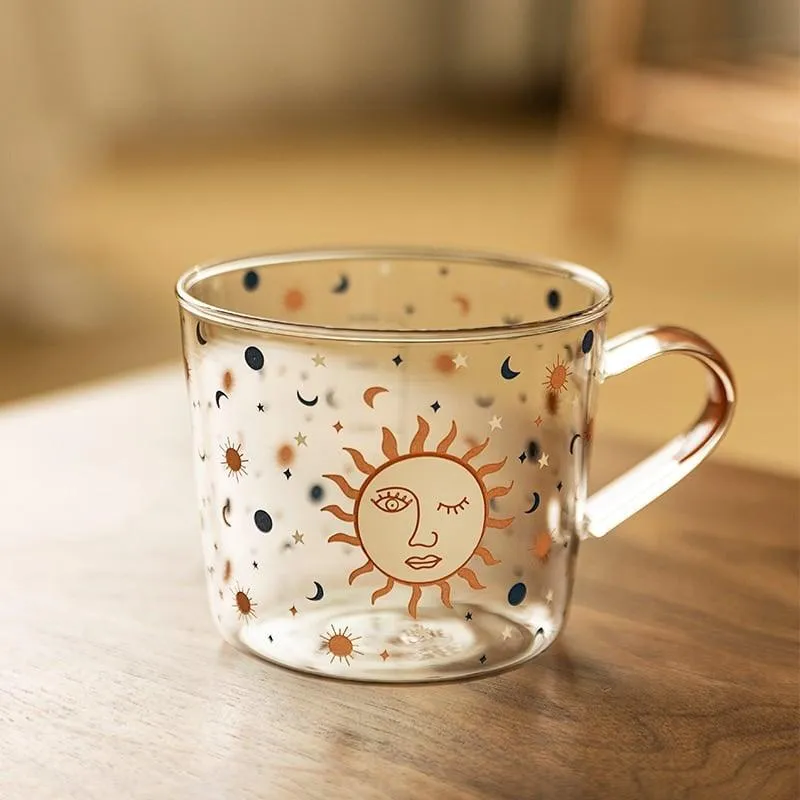 Boho Style Glass Tea Cup