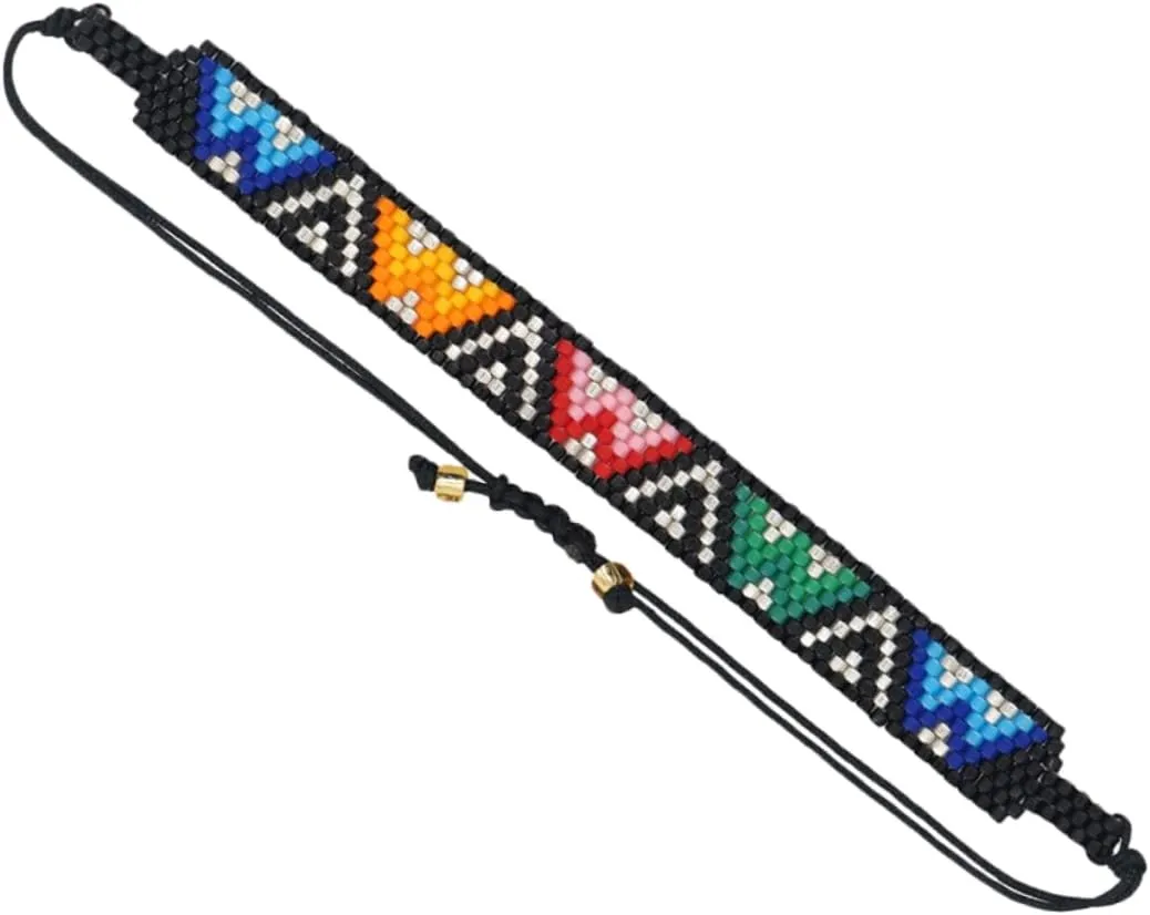 Bracelet Woven Beads Jewelry for Women Ethnic Style Accessory for Men High Craftsmanship