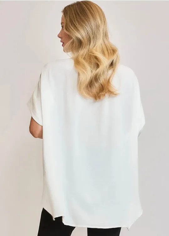 Button Down HI/LO Top
