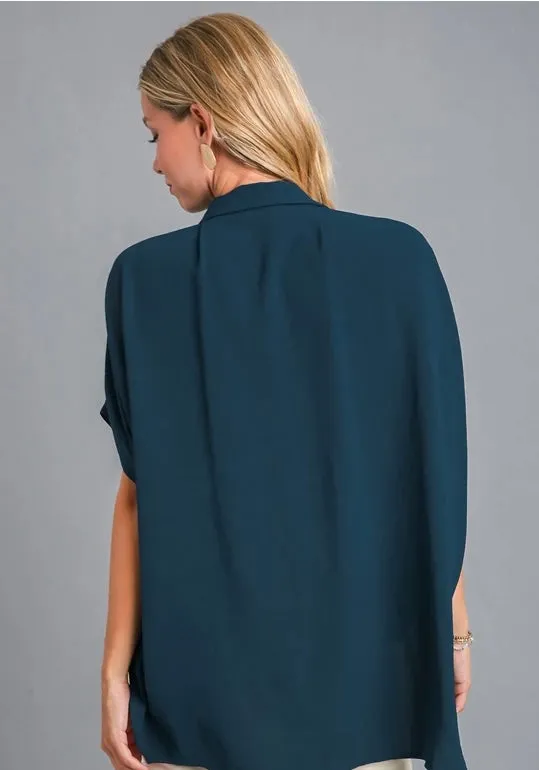 Button Down HI/LO Top