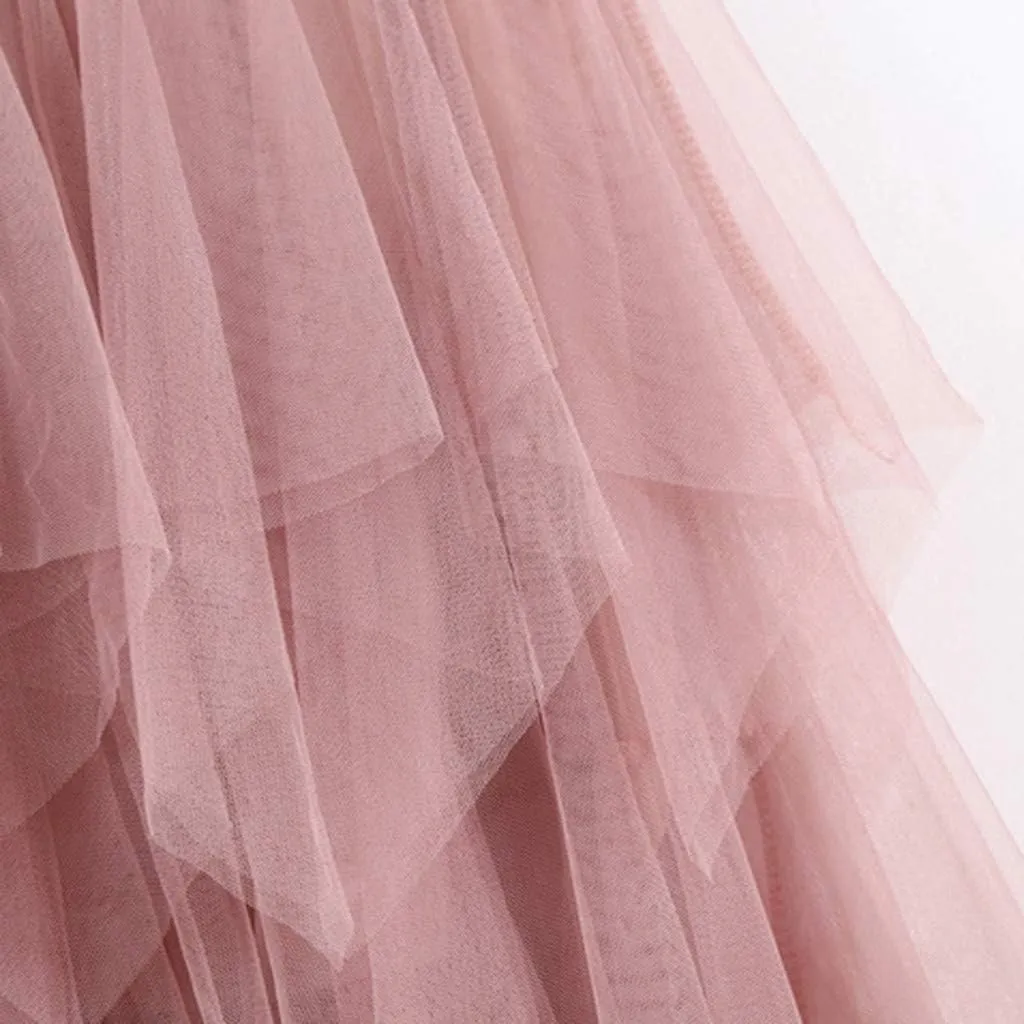 Casual Womens Comfortable High Waist Pleated Tutu Skirt Ladies Midi Skirt Trendy Skirts for Women