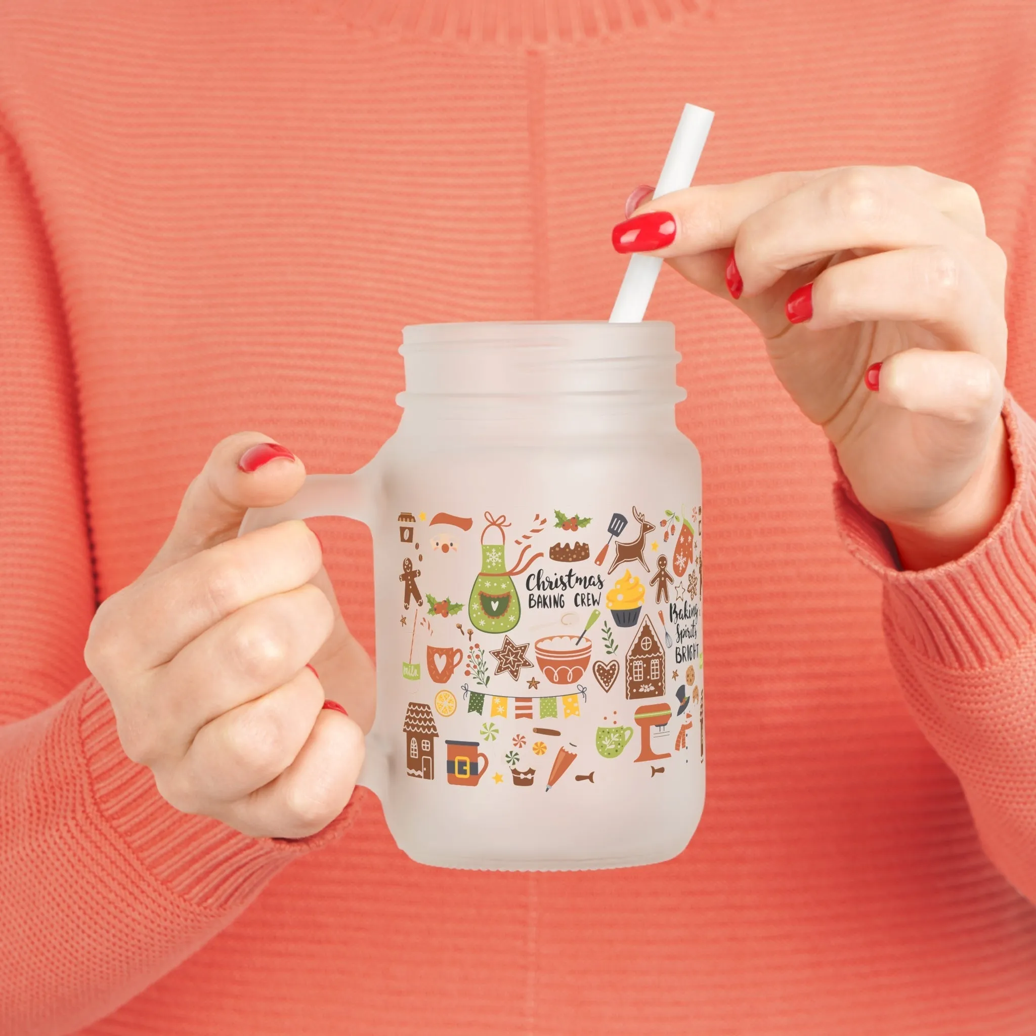 Christmas Baking Crew Mason Jar