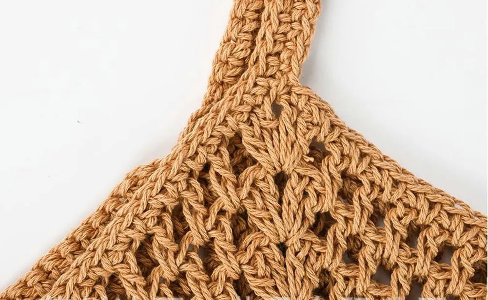 Crochet Bags for Women Slouchy Hollow Woven Shoulder Purse Summer Beach Tote Handbags for Daily & Vacation 2025