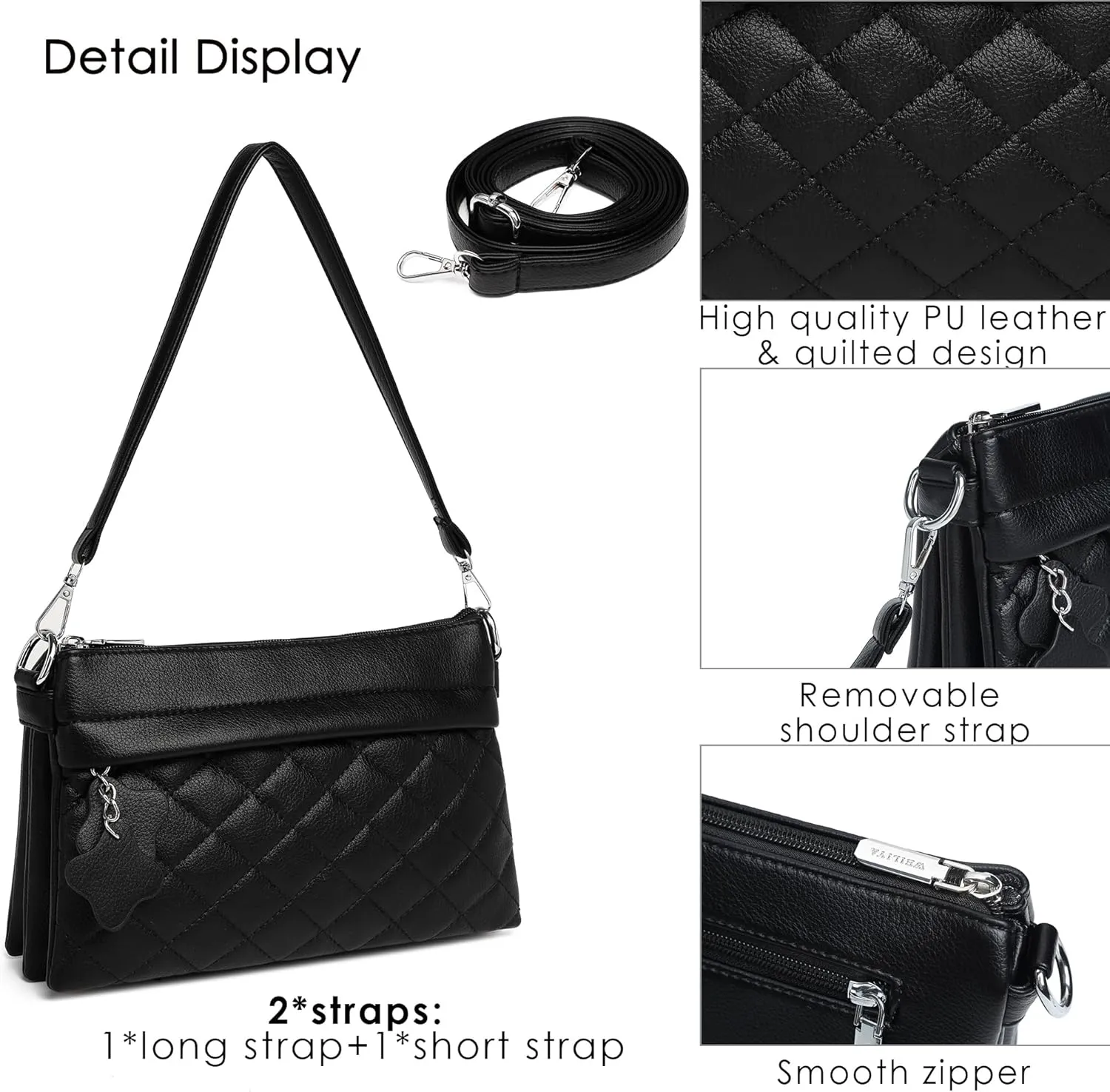 Crossbody Bags for Women Handbags, PU leather satchel Shoulder Bag Tote Bag Clutch Purse (Beige)