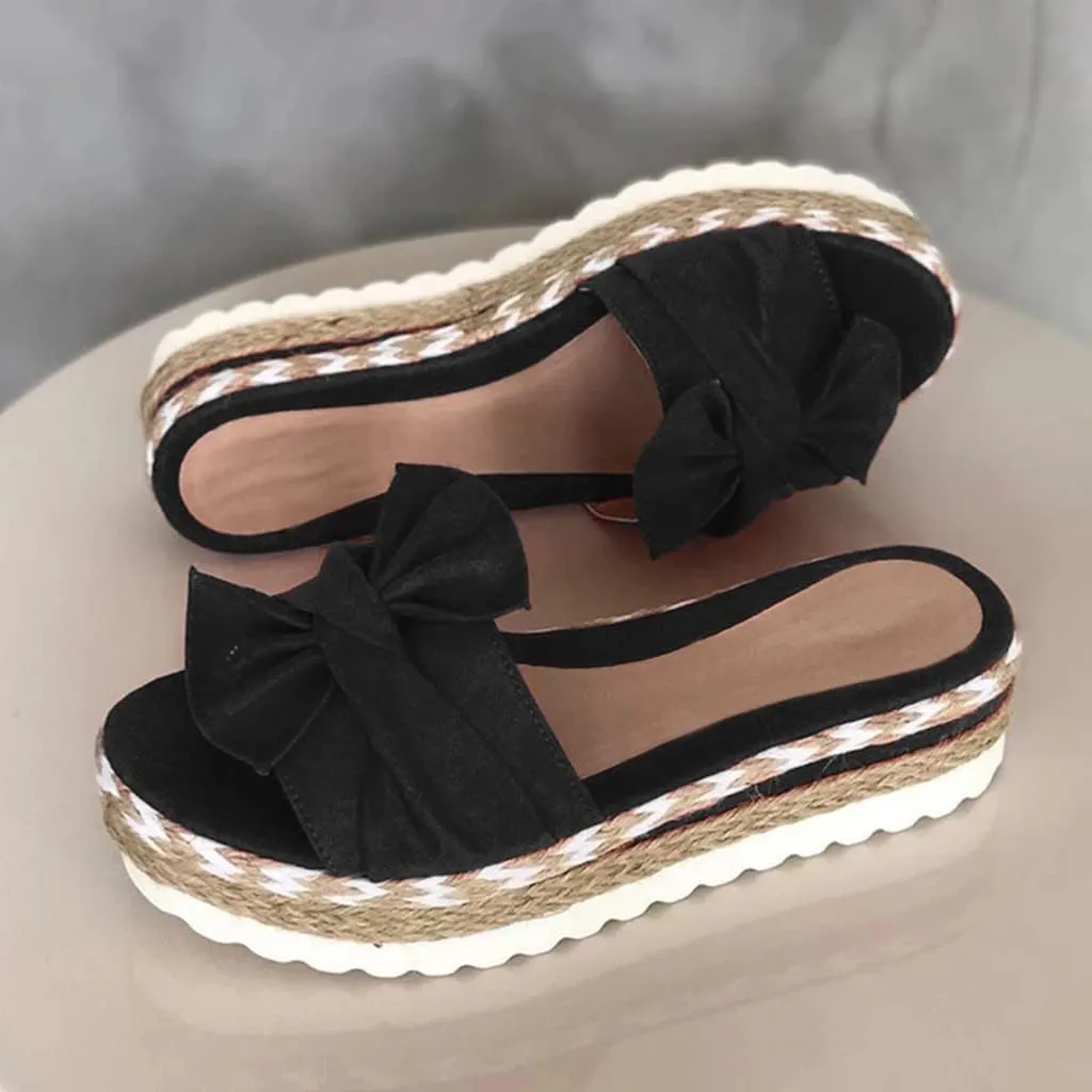 Eduavar Sandals for Women Dressy Summer, Platform Sandals Women Summer Beach Espadrille Sandals Breathable Open Toe Slippers