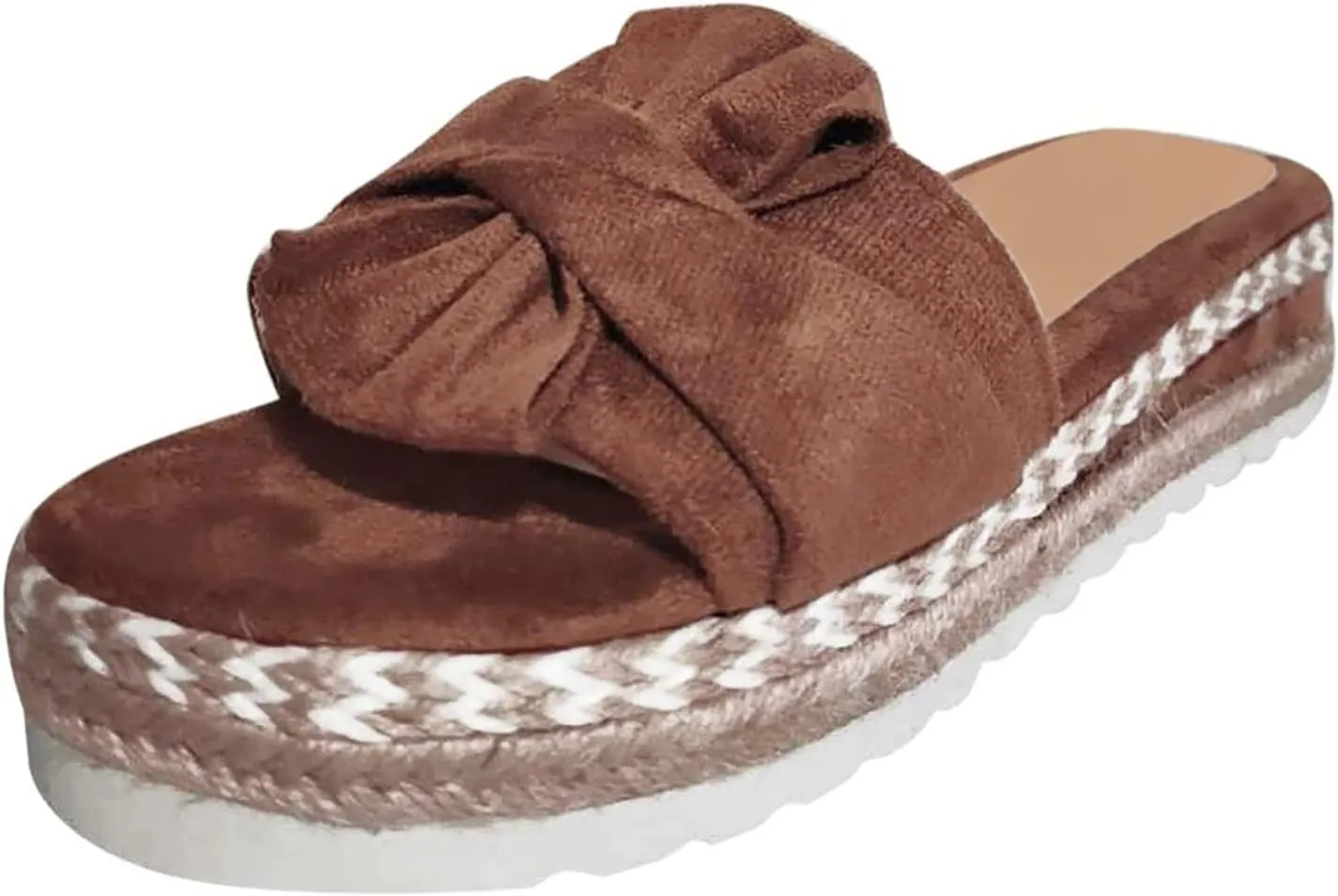 Eduavar Sandals for Women Dressy Summer, Platform Sandals Women Summer Beach Espadrille Sandals Breathable Open Toe Slippers
