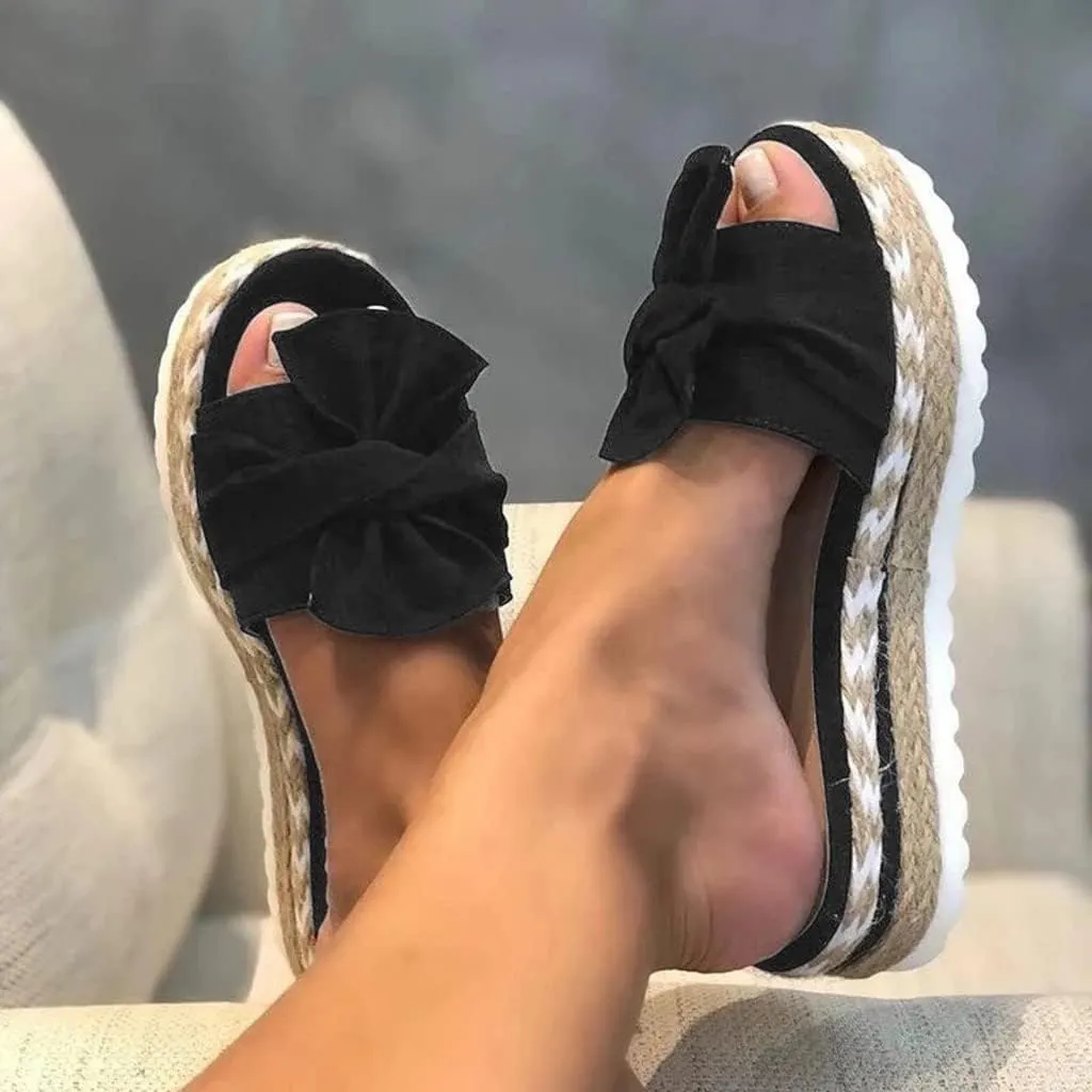 Eduavar Sandals for Women Dressy Summer, Platform Sandals Women Summer Beach Espadrille Sandals Breathable Open Toe Slippers