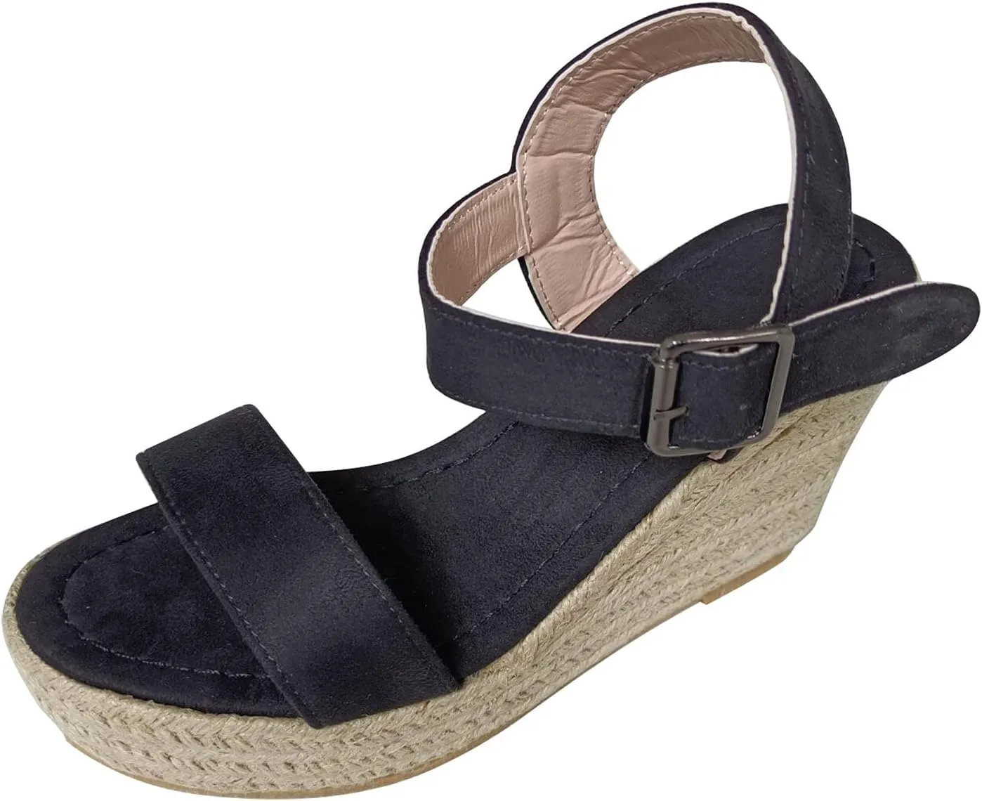 Eduavar Womens Sandals Dressy, Womens Sandals Casual Summer High Wedge Platform Sandals Espadrille Sandals Shoes