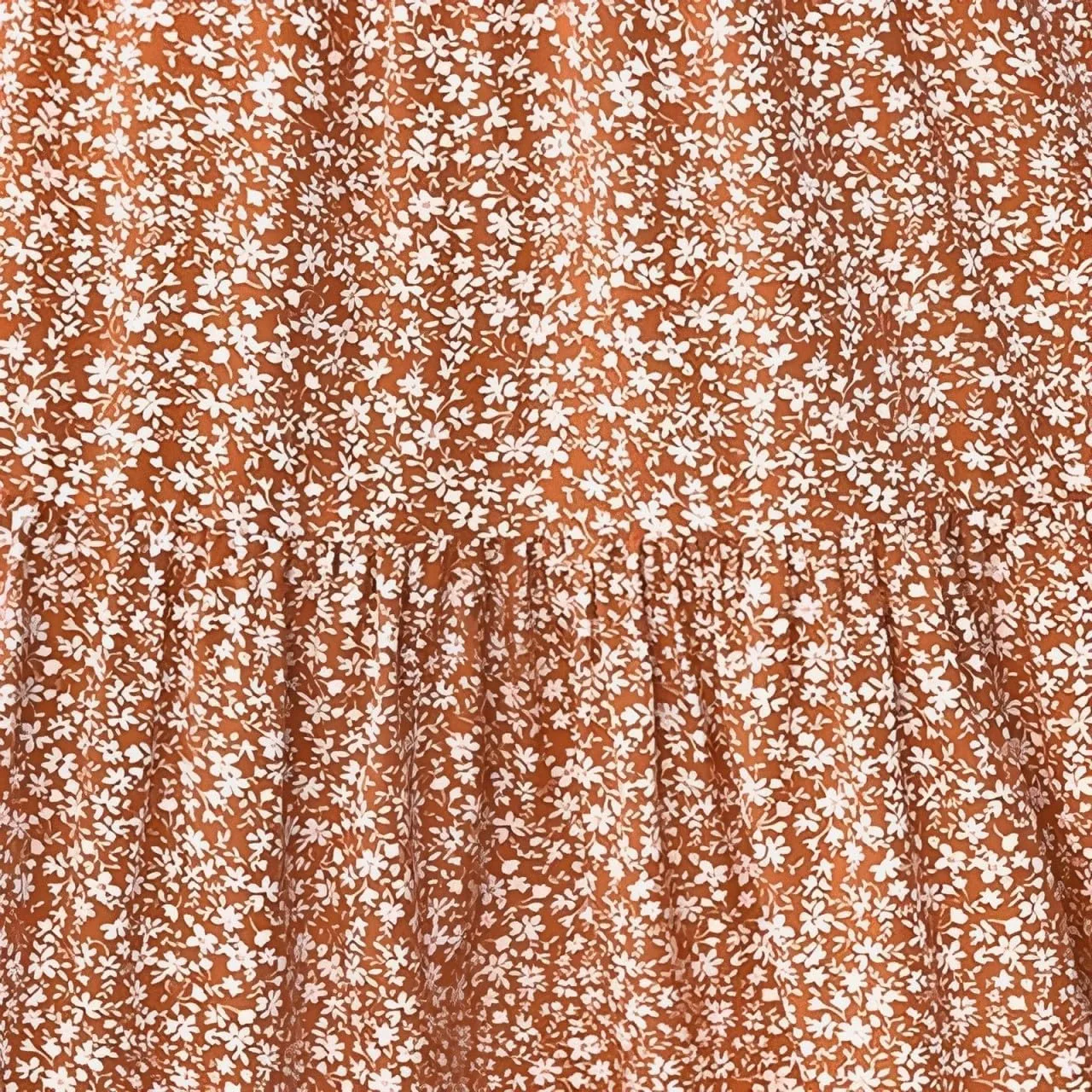 Floral Maxi Skirt for Women High Elastic Waisted Ruffle Skirts A-Line Flowy Swing Boho Long Skirts Summer Beach Vacation