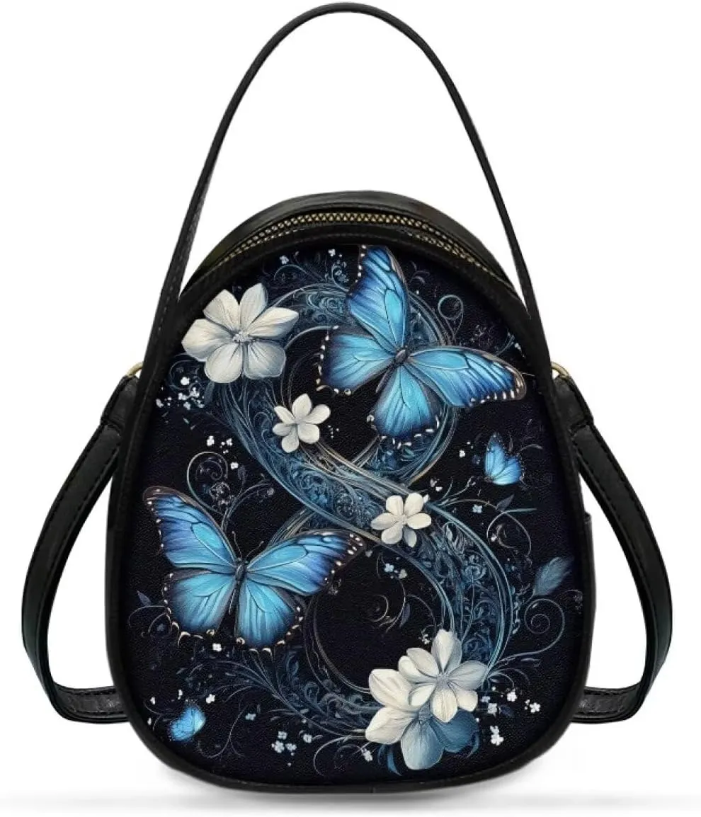 FOR U DESIGNS Small Crossbody Bags for Women Leather Hobo Shoulder Bags with Detachable Strap Tote Bag for Work with Zipper