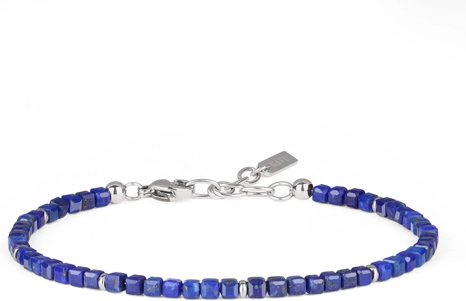 GAVU Beaded Bracelet for Women, Square Gemstone Crystal Bracelet for Women 3mm