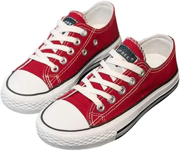 Girl's Canvas Sneakers Casual Style All Season Toddler Little Kid