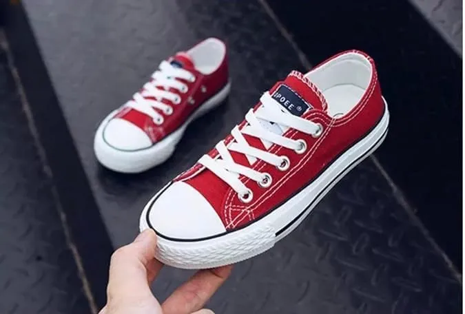 Girl's Canvas Sneakers Casual Style All Season Toddler Little Kid
