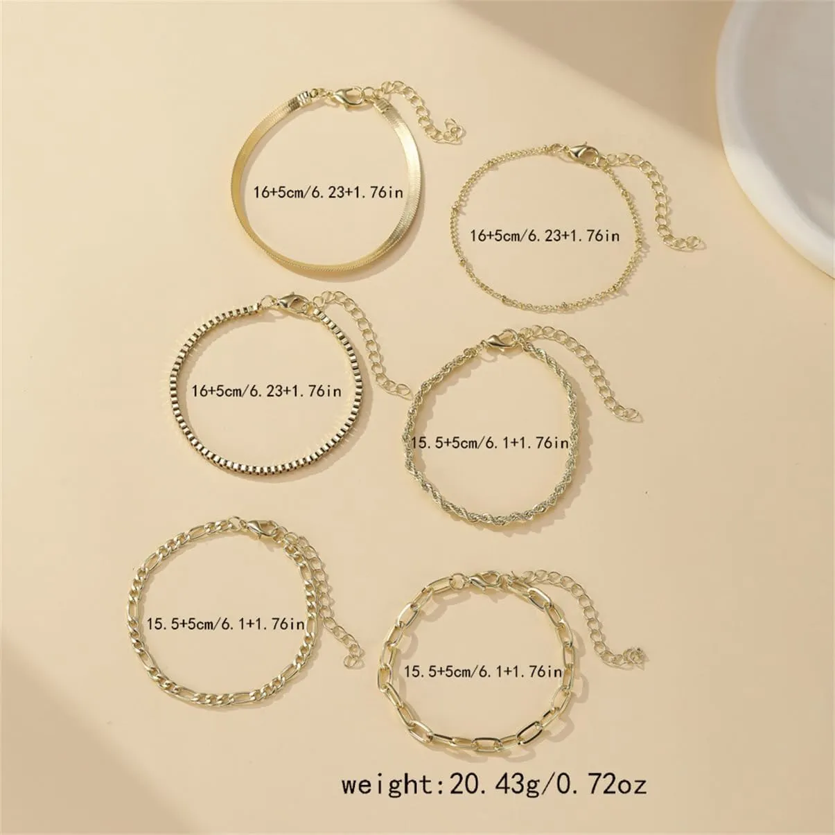 Gold Bangle Cuff Bracelets Set for Women,14K Gold Plated Stackable Bracelets for Women,Dainty Adjustable Bangle Paperclip Snake Cuban Link Chain Bracelets for Women