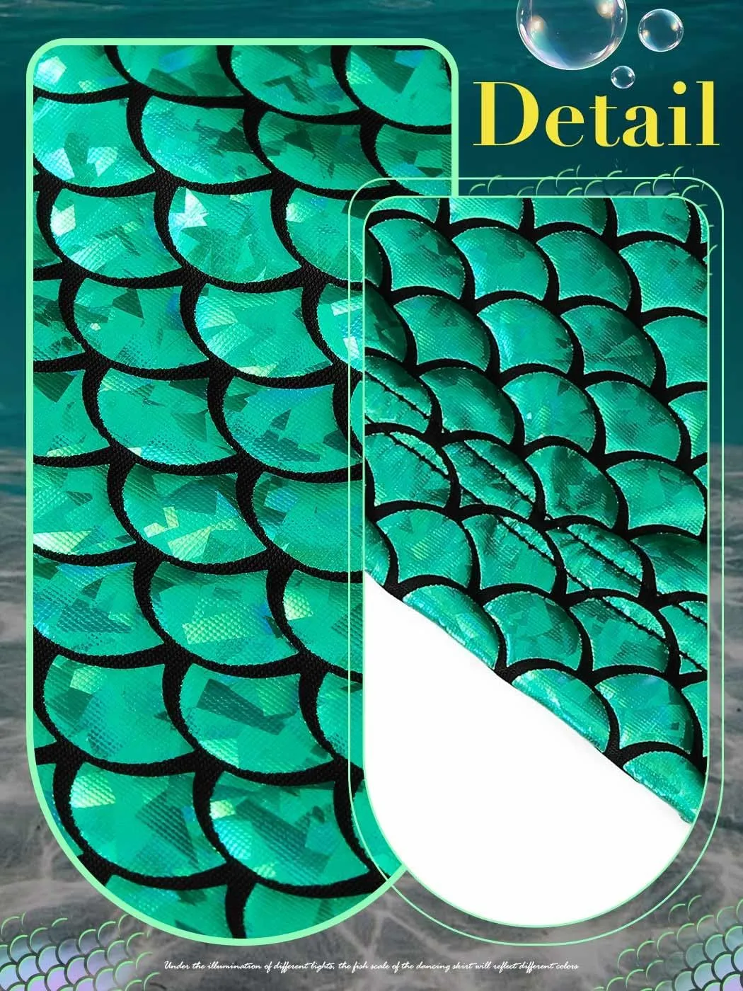 GRAEEN Mermaid Scale Skirt Sexy Mermaid Tail Maxi Costume Skirts for Women