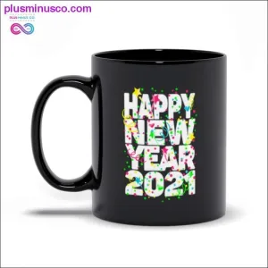 Happy New Year 2021 Black Mugs