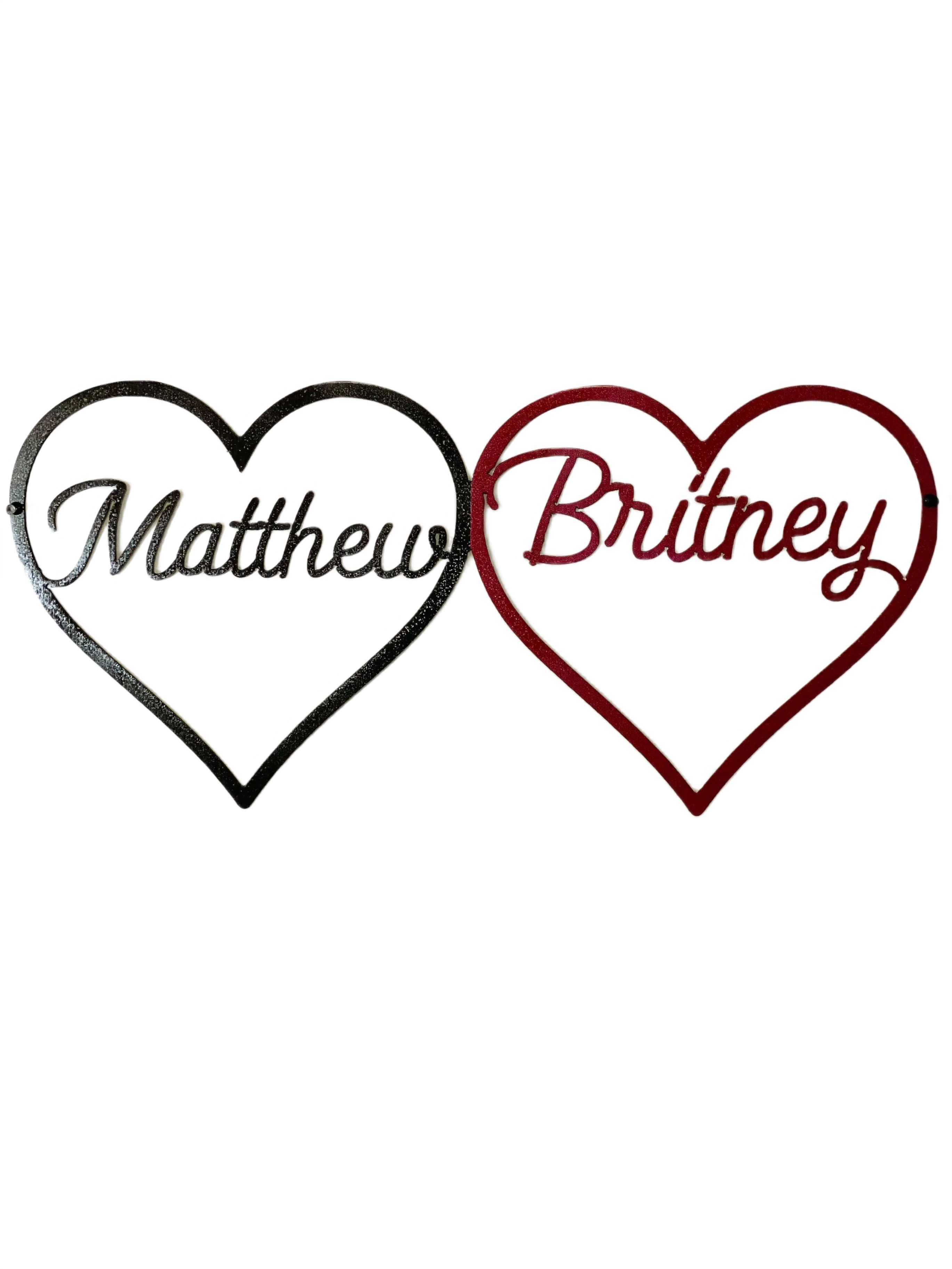 Hearts Personalized Names
