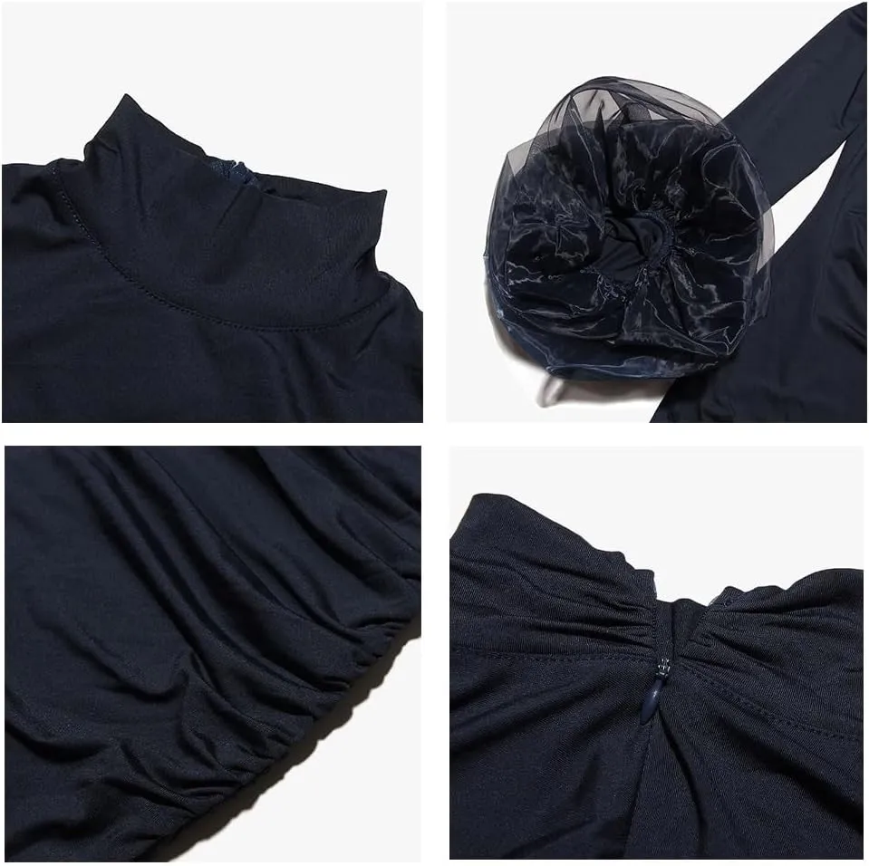 HENGEN 2025 New Long Sleeve Tight Bag Hip Split Long Skirt Sexy Skirt Women's Dress Women(Small)