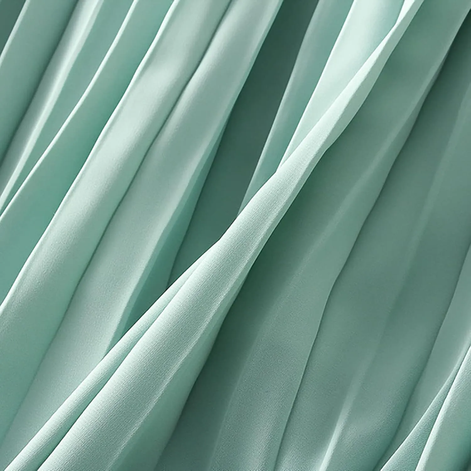 HGps8w Women Elegant Pleated Skirt Solid Color High Elastic Waist Midi Swing A-line Skirts