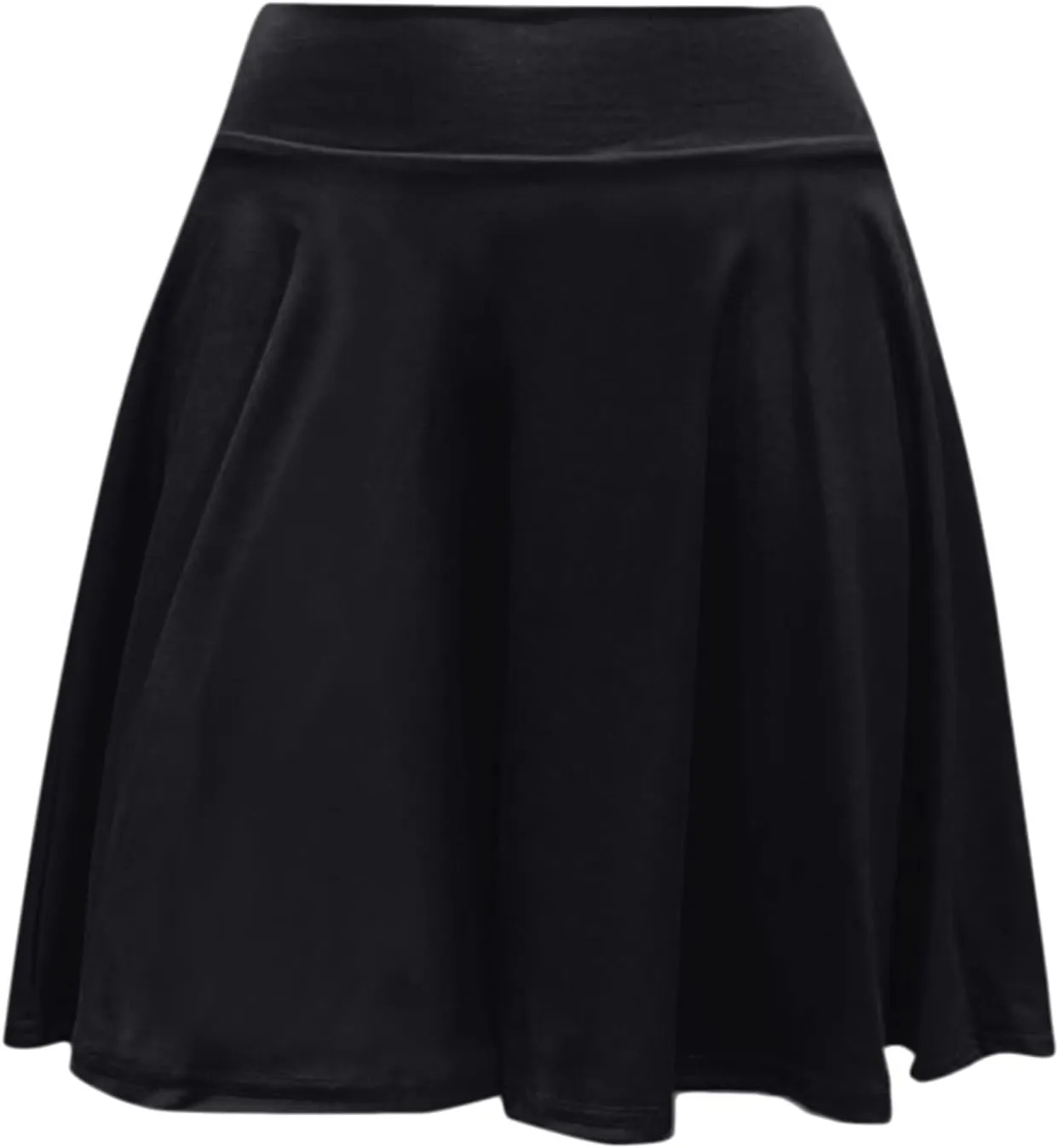 HGps8w Women's Basic A-Line Skirts Versatile Stretchy High Waisted Flared Casual Mini Skater Skirt with Under Shorts