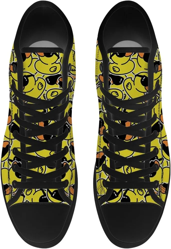 High Top Shoes for Men Women Duck High Top Canvas Sneakers Casual Shoes Gifts for Boys Girls