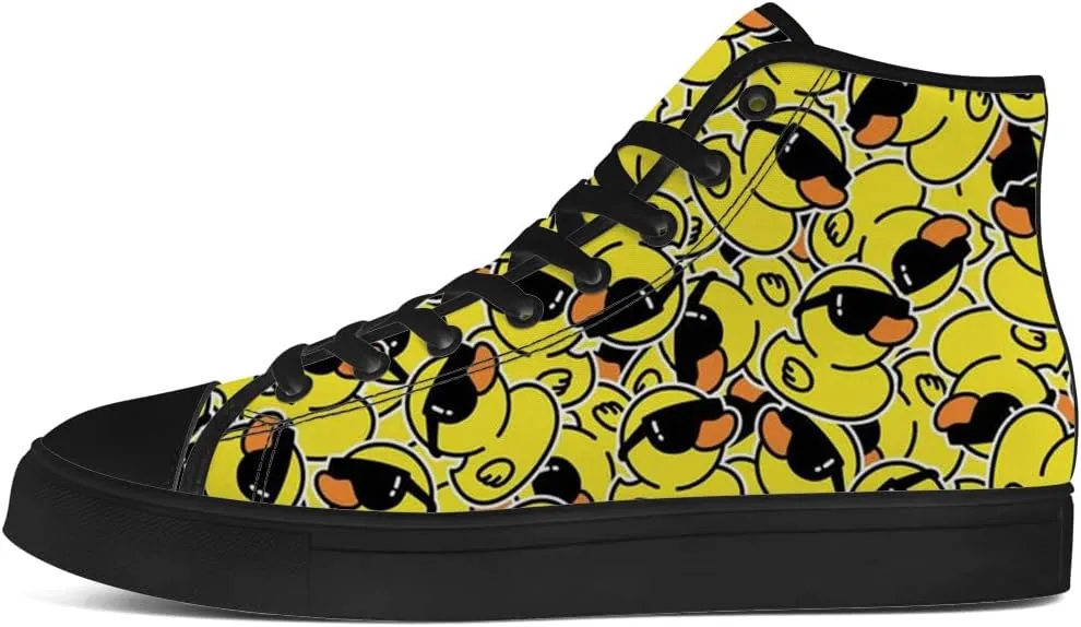 High Top Shoes for Men Women Duck High Top Canvas Sneakers Casual Shoes Gifts for Boys Girls